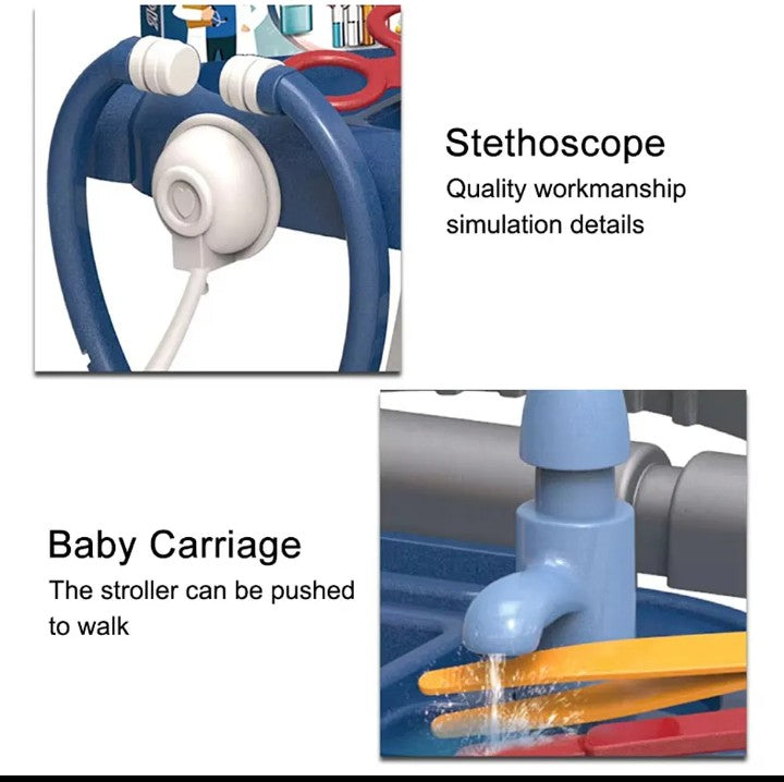 Kids Doctor Playset – Medical Trolley Toy for Role-Playing Fun