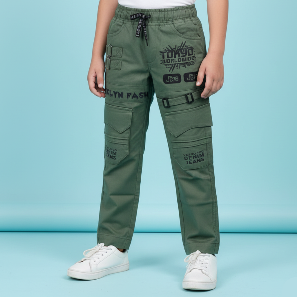 Kids' Superdry Edition Cargo Joggers – Heavy-Duty Outdoor Utility Pants - 1030