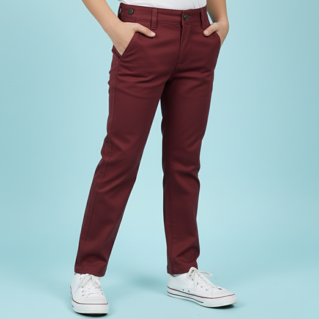 Kids' Smart Gurkha Trousers – Classic Formal Pants for Boys - 1033