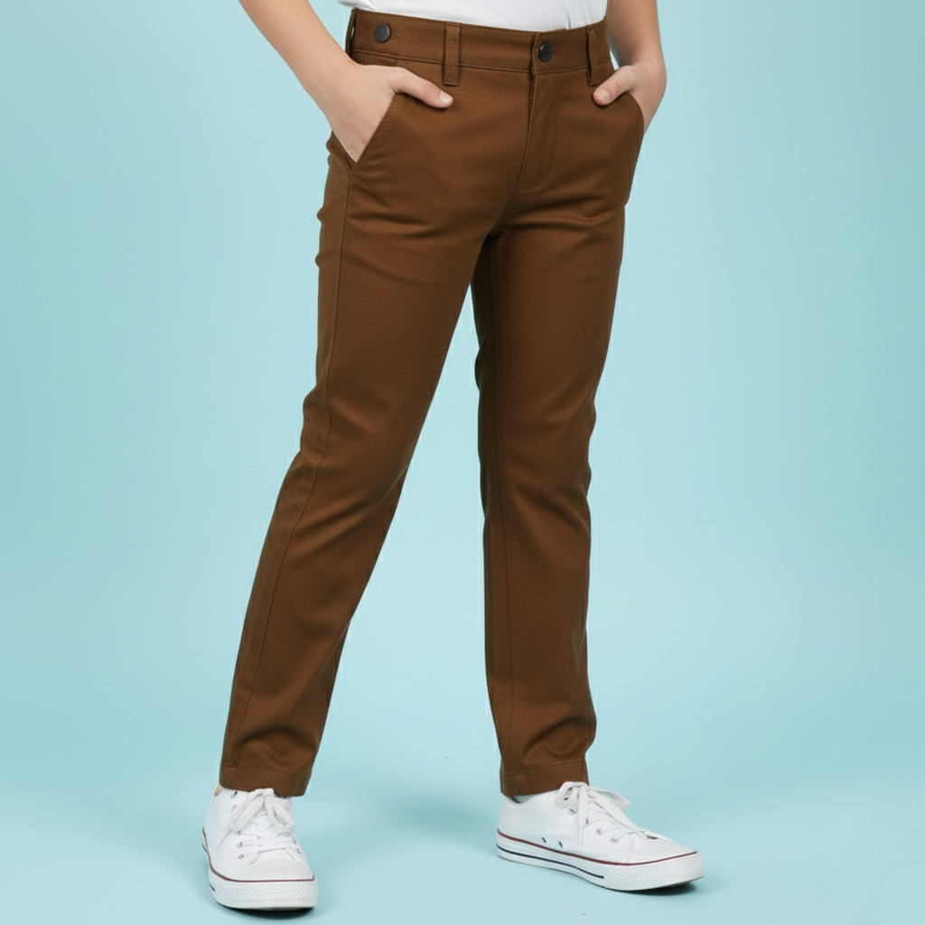 Kids' Smart Gurkha Trousers – Classic Formal Pants for Boys - 1033