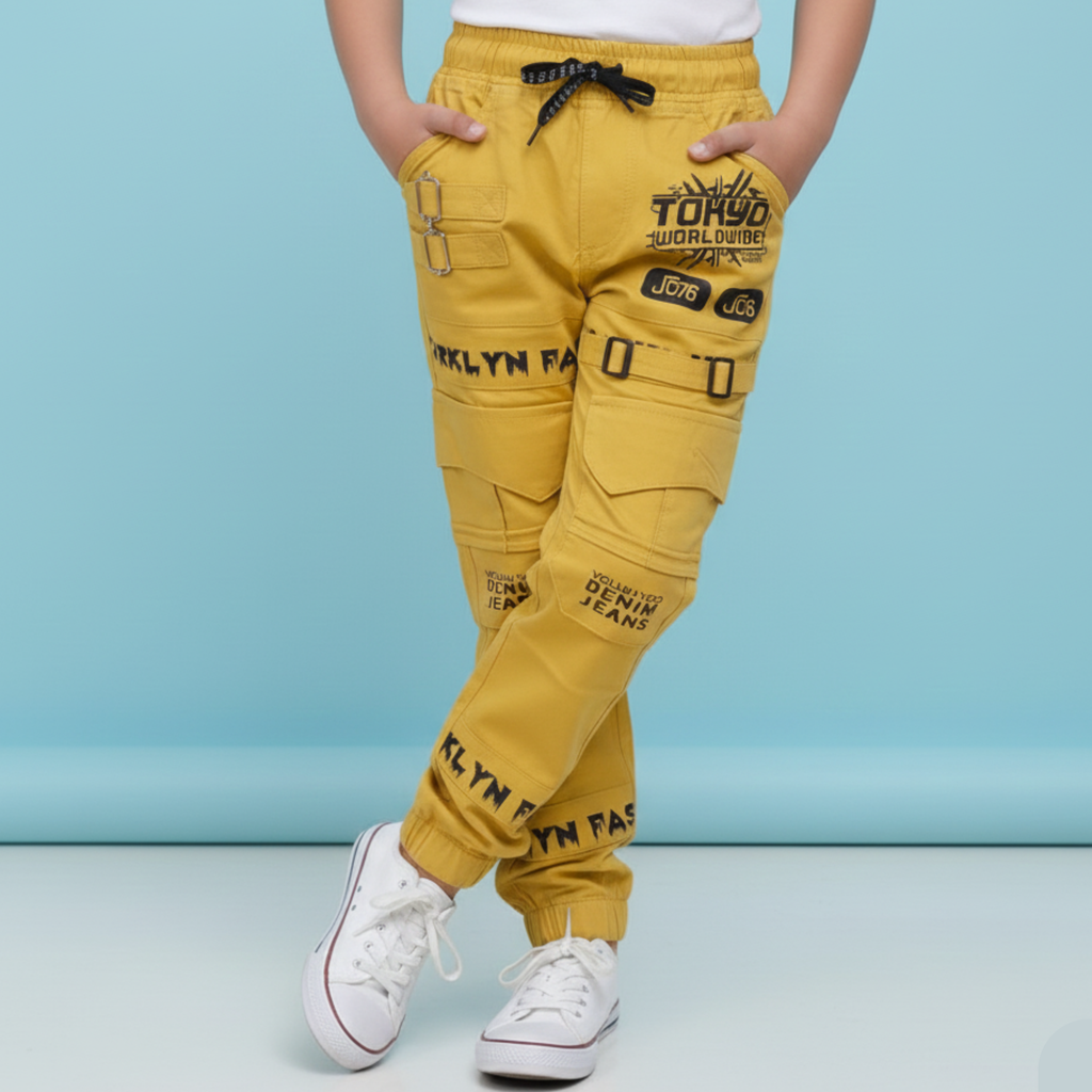 Kids' Superdry Edition Cargo Joggers – Heavy-Duty Outdoor Utility Pants - 1030