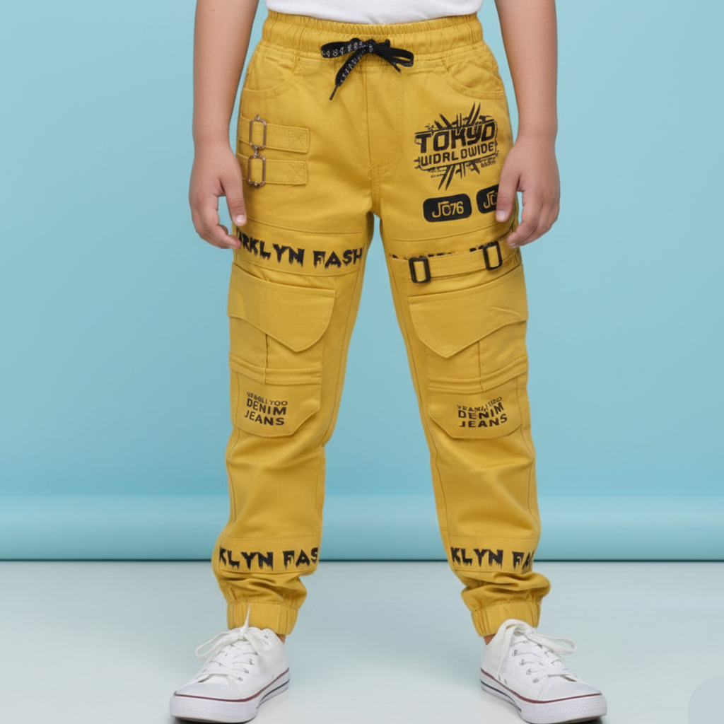 Kids' Superdry Edition Cargo Joggers – Heavy-Duty Outdoor Utility Pants - 1030