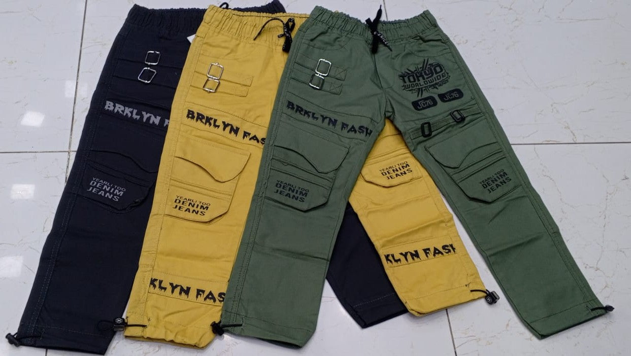 Kids' Superdry Edition Cargo Joggers – Heavy-Duty Outdoor Utility Pants - 1030