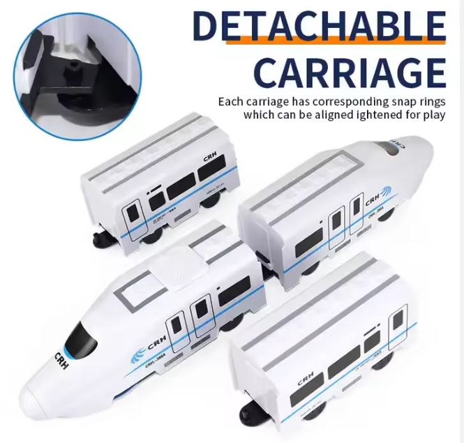 High-Speed City Rail Toy for Kids Battery Operated