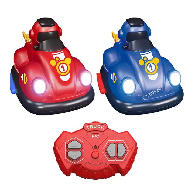 Four-Way Remote Control Bumper Cars Set for Kids (2pcs)